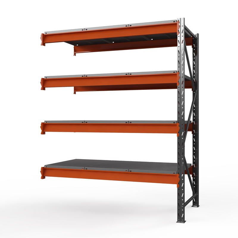 Секция приставная стеллажа металлического Оптима, 3500x1250x785 мм. Ярусы: 4 шт. метал.