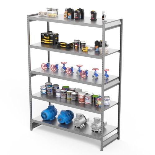 Стеллаж грузовой СГ Ультра (2000х1800х600 мм) 5 ярусов, цинк (СГУ 2018065)