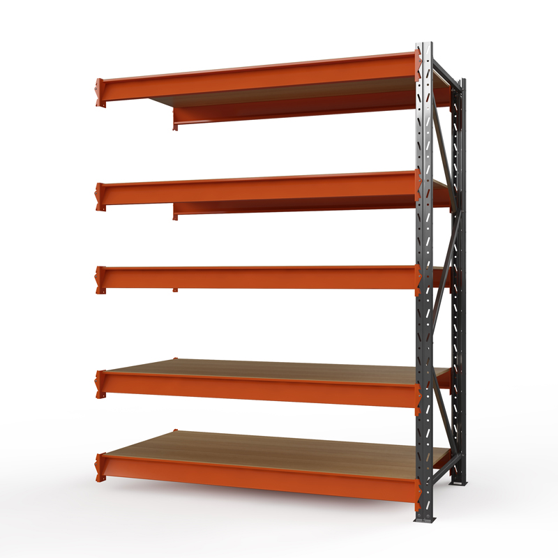 Секция приставная стеллажа металлического Оптима, 3500x1530x785 мм. Ярусы: 5 шт. фанера