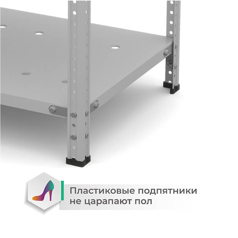 Система хранения для ПВЗ Сбер (1+2) ТС Лайт, 2000х1000х400 мм, 5 полок – изображение №5