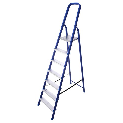 Стремянка стальная с алюминиевыми ступенями CS07 (7 ступеней)